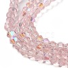 Transparent Electroplate Glass Beads Strands GLAA-F029-2mm-D26-3