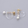 Plastic Clip-on Earring Findings X-STAS-P221-24G-2