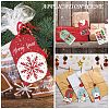 Rectangle Christmas Theme Kraft Paper Cord Display Cards CDIS-K003-02C-5