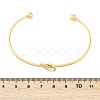 Ion Plating(IP) 304 Stainless Steel Knot Cuff Bangles for Women BJEW-M233-04G-6