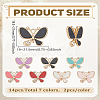 14Pcs 7 Colors Alloy Enamel Pendants ENAM-LP0001-69-2