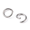 Tarnish Resistant 304 Stainless Steel Open Jump Rings STAS-E011-5x0.7mm-2