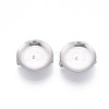 304 Stainless Steel Brooch Cabochon Settings STAS-E547-08G-P-2