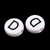 Opaque White Acrylic European Beads AC-CBA3BDD-01D-2