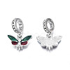 Rack Plating Alloy Enamel European Dangle Charms LS-MPDL-N039-040-2