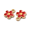 Alloy Enamel Charms ENAM-D043-02G-3
