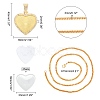 Alloy Rhinestone Pendant Necklaces NJEW-WH0008-01G-2