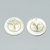 Freshwater Shell Pendants X-SHEL-Q016-013-2