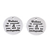Non-Tarnish 201 Stainless Steel Pendants STAS-T064-38P-9-2