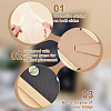 Wood & Plastic Rectangle Photo Frame Stand DJEW-WH0072-13B-03-4