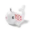 Sea Animal Theme Opaque Resin Pendants RESI-D071-04H-1