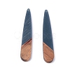 Resin & Walnut Wood Pendants X-RESI-S358-40P-2