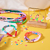 6 Strands 6 Colors Handmade Polymer Clay Bead Strands CLAY-TA0001-39-7