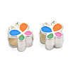 Alloy Enamel European Beads LS-MPDL-T005-004F-RS-4