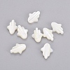 Hamsa Hand/Hand of Fatima/Hand of Miriam Natural White Shell Beads LS-BSHE-L008-02-1