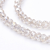 Electroplate Glass Beads Strands X-EGLA-F003-C13-3