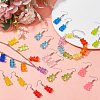Bear Resin Pendant Necklaces & Beaded Bracelets & Dangle Earrings SJEW-AN0001-36-7