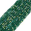 Electroplate Glass Beads Strands GL-CBAA615-03F-1
