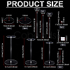 3 Sets 3 Styles Acrylic Storage Hat Racks ODIS-PH0001-84-2
