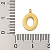 Ion Plating(IP) 304 Stainless Steel Charms STAS-G345-01G-O-3