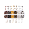 6 Colors Lobster Claw Clasps and 6 Colors Open Jump Rings Brass for Jewelry Making KK-PH0014-01-1