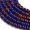 Spray Painted Crackle Glass Beads Strands X-CCG-Q002-8mm-12-3