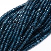 Dyed Natural Malaysia Jade Rondelle Beads Strands G-E316-2x4mm-19-1