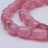 Barrel Shaped Gemstone Natural Rhodochrosite Stone Beads Strands X-G-S114-10-3