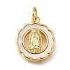 Brass Shell Pendants KK-D328-01G-B-1
