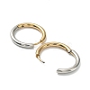Ion Plating(IP) Two Tone 304 Stainless Steel Huggie Hoop Earrings EJEW-A106-02D-2