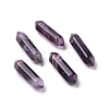 Natural Amethyst Double Terminal Pointed Pendants G-C007-02B-08-1