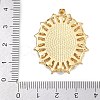 Natural White Shell Oval Pendants KK-F919-48G-4