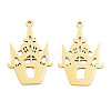 Ion Plating(IP) 201 Stainless Steel Pendants STAS-N098-089LG-1