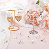 20Pcs 2 Colors Bowknot Brass Earring Hooks KK-BBC0014-43-4