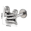 304 Stainless Steel Threadless Labret Stud WG47083-28-1