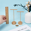 6 Sets 2 Styles Alloy T Bar Single Dangle Earring Display Stands EDIS-DR0001-12-3