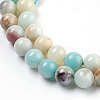 Natural Flower Amazonite Beads Strand G-E487-49-6MM-3