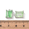 Brass Glass Charms KK-Z141-12P-4