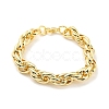 Ion Plating(IP) 304 Stainless Steel Rope Chain Bracelets BJEW-D030-09G-1