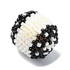 Seed Beads Beaded Charms PALLOY-MZ00290-3