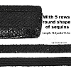 12.5 Yards Ployester Elastic Sequin Trimmings OCOR-AR0001-75B-2