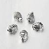 Tibetan Style Alloy 3D Buddha Head Beads X-TIBEB-O004-63-1