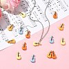 16Pcs 4 Colors Spray Painted Zinc Alloy Pendants FIND-CJ0005-51-6