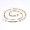 304 Stainless Steel Herringbone Chain Necklaces X-NJEW-F227-07G-07-1