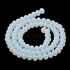 Imitation Jade Solid Color Glass Beads Strands EGLA-A034-J8mm-MD06-4