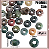 30Pcs Natural Indian Agate European Beads G-SP0001-01A-01-2