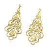 Brass Filigree Pendants KK-K184-31C-RS-3