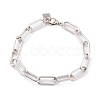 Brass Paperclip Chain Bracelets BJEW-H537-10AS-1