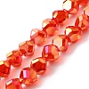 Transparent Electroplate Glass Beads Strands EGLA-I017-04-AB03-1