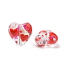 Valentine's Day Handmade Glass Enamel Beads Strands LAMP-K037-09H-2